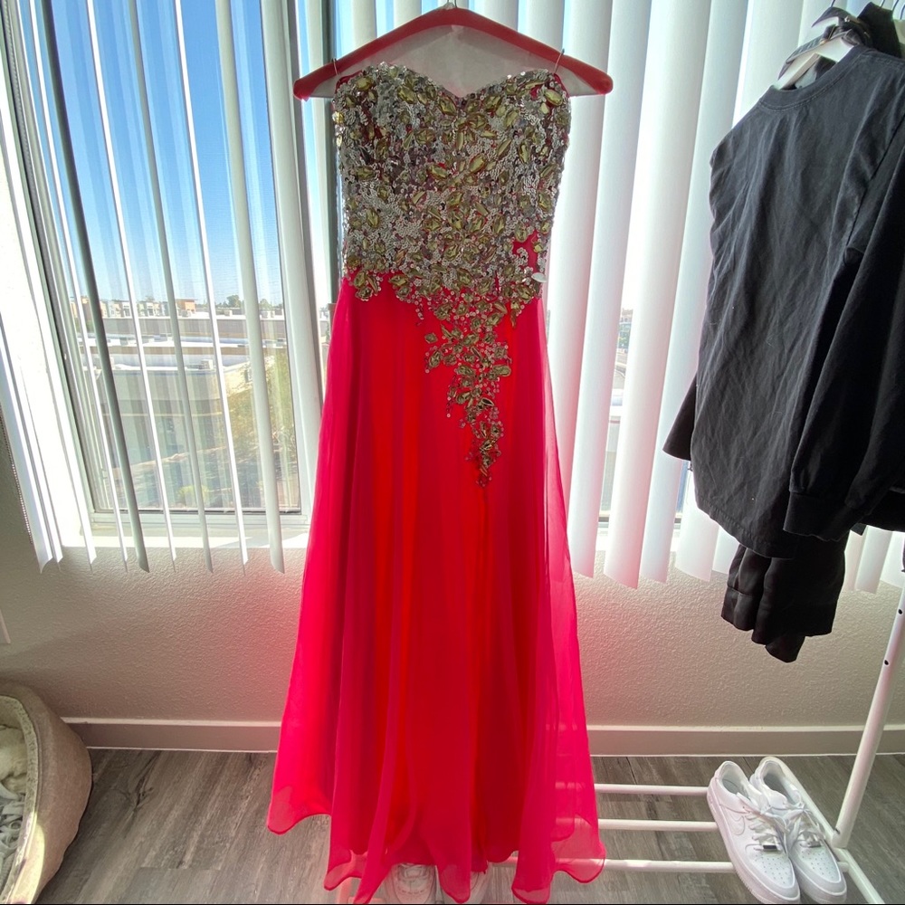 Beautiful Neon Pink Formal Dress